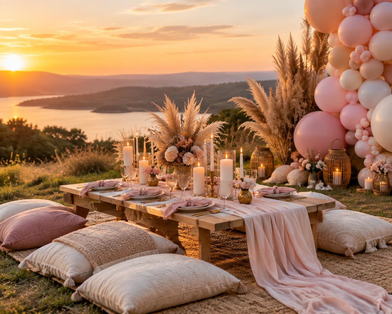 Sunset proposal picnic